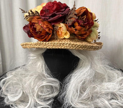 Fireside Bloom Floral Garland | Tiara, Flower Crown, Elven Headpiece, Fairy-core, Ren Faire, Special Occasion Photoshoot