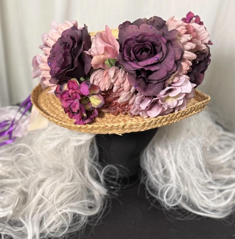 Amethyst Bloom Floral Garland | Tiara, Flower Crown, Elven Headpiece, Fairy-core, Ren Faire, Special Occasion Photoshoot