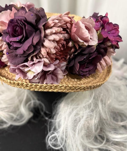Amethyst Bloom Floral Garland | Tiara, Flower Crown, Elven Headpiece, Fairy-core, Ren Faire, Special Occasion Photoshoot