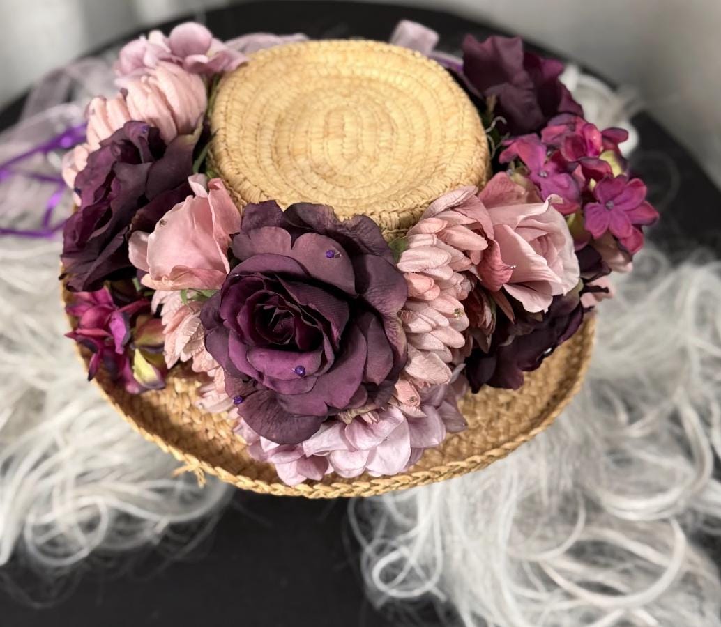 Amethyst Bloom Floral Garland | Tiara, Flower Crown, Elven Headpiece, Fairy-core, Ren Faire, Special Occasion Photoshoot
