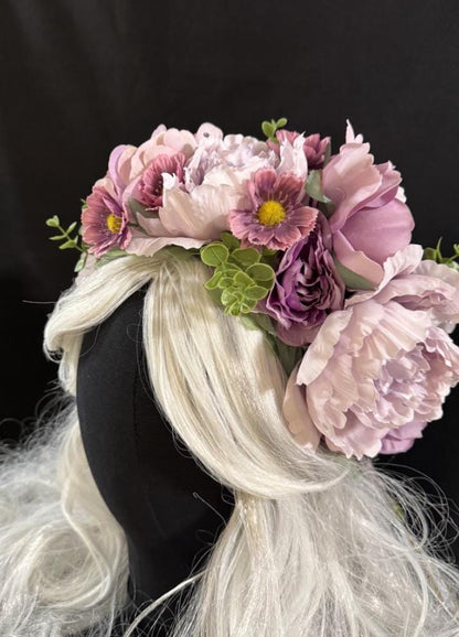 Prince's Dream Floral Garland | Flower Tiara, Flower Crown, Elven Princess Headpiece, Fairy-core, Ren Faire, Special Occasion Photoshoot