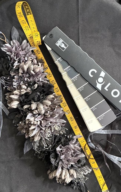 Midnight Thistle Floral Garland | Tiara, Flower Crown, Elven Headpiece, Fairy-core, Ren Faire, Special Occasion Photoshoot