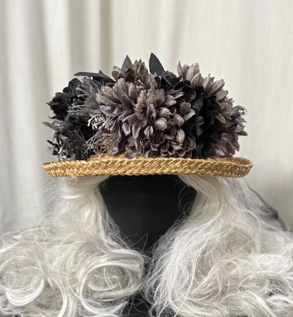 Midnight Thistle Floral Garland | Tiara, Flower Crown, Elven Headpiece, Fairy-core, Ren Faire, Special Occasion Photoshoot