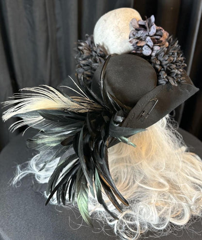 Dead Men Tell No Tales Pirate Hat – Skull Tricorn Hat, Gothic Pirate Hat, Renaissance Faire Costume, LARP Headpiece, Theatrical Hat