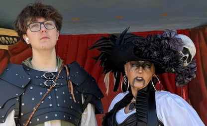 Dead Men Tell No Tales Pirate Hat – Skull Tricorn Hat, Gothic Pirate Hat, Renaissance Faire Costume, LARP Headpiece, Theatrical Hat
