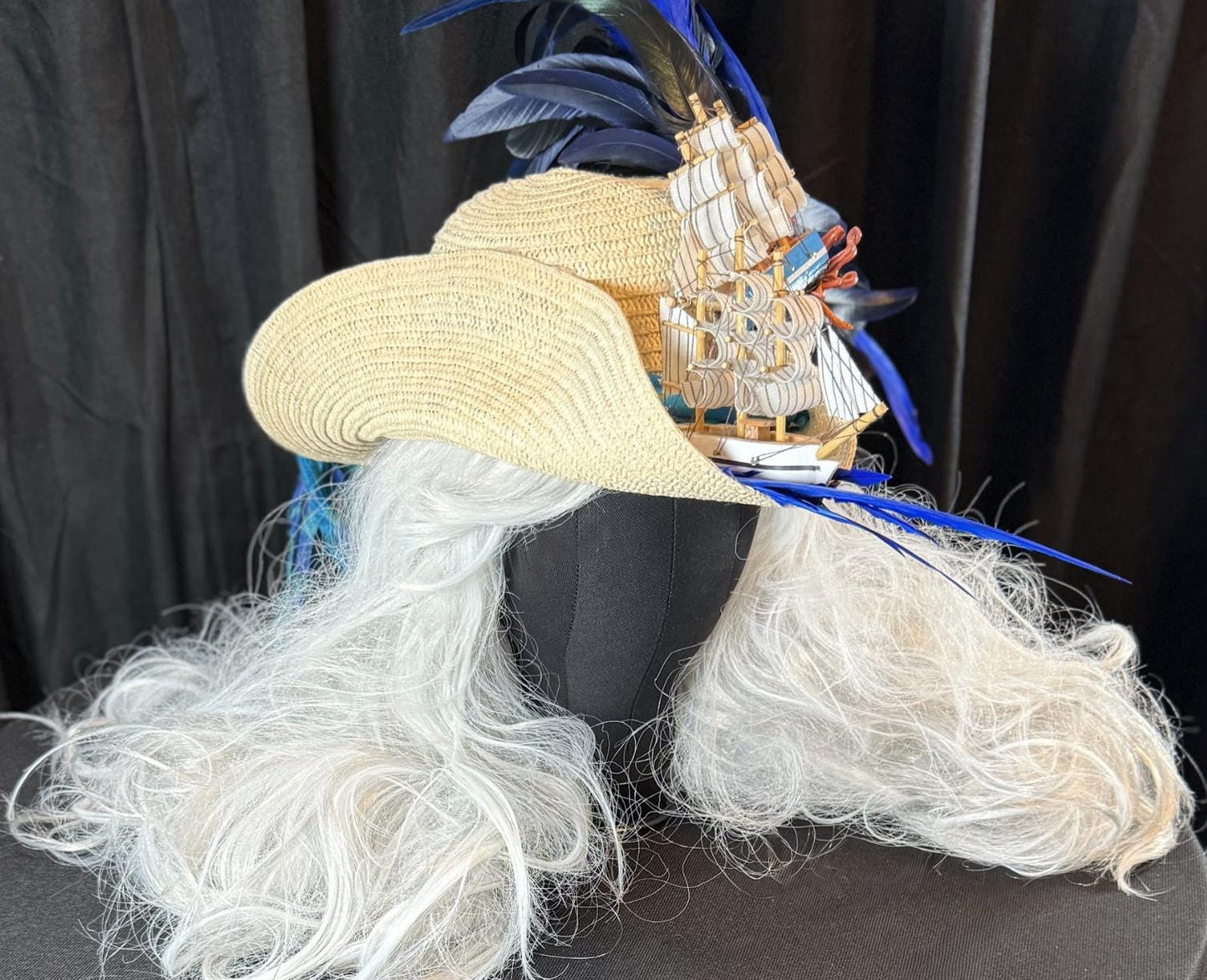 The Chase Pirate Hat – Kraken Battle Hat, Storytelling Costume Hat, LARP Headpiece, Renaissance Faire Pirate, Theatrical Headwear