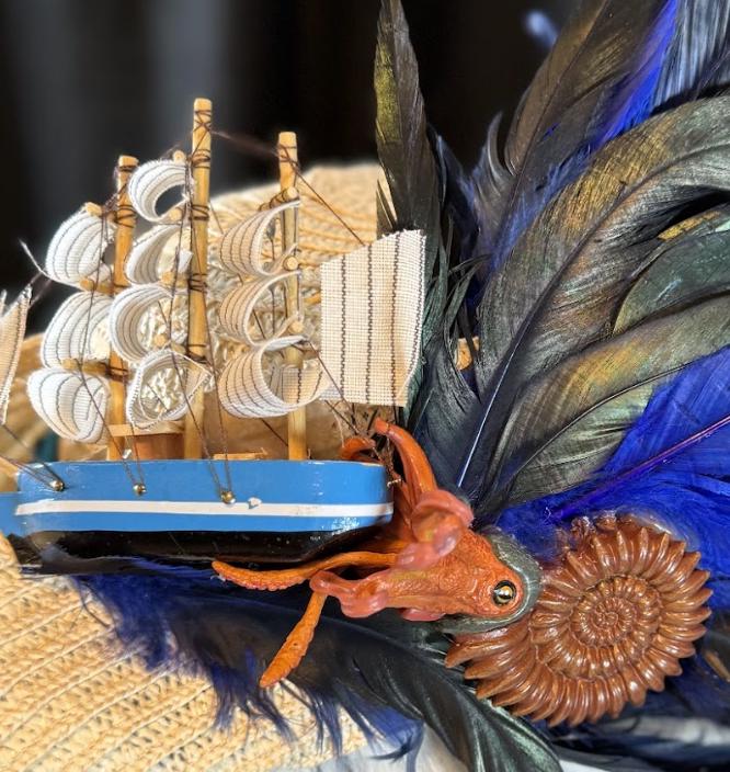 The Chase Pirate Hat – Kraken Battle Hat, Storytelling Costume Hat, LARP Headpiece, Renaissance Faire Pirate, Theatrical Headwear