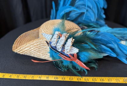 One Piece (at a Time) Pirate Hat – Kraken Ship Hat, Storytelling Costume Hat, LARP Headpiece, Renaissance Faire Pirate, Theatrical Headwear