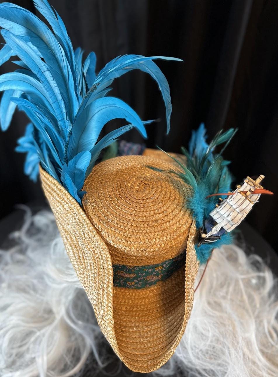 One Piece (at a Time) Pirate Hat – Kraken Ship Hat, Storytelling Costume Hat, LARP Headpiece, Renaissance Faire Pirate, Theatrical Headwear