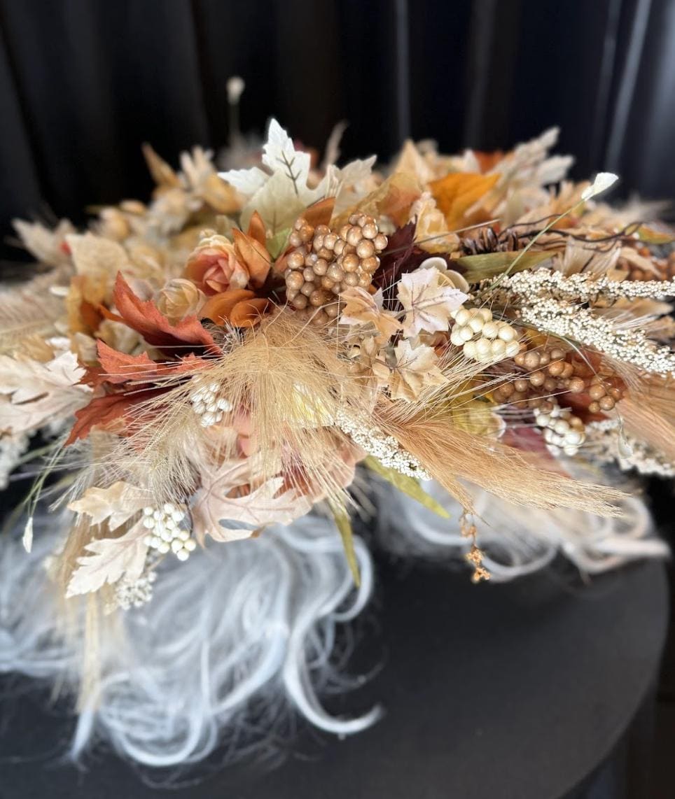 Ember Harvest Halo Crown, Fall Floral Halo, Seraphim Halo Crown, Autumn Crown, Fairy Crown, Ren Faire Costume, Photoshoot Prop