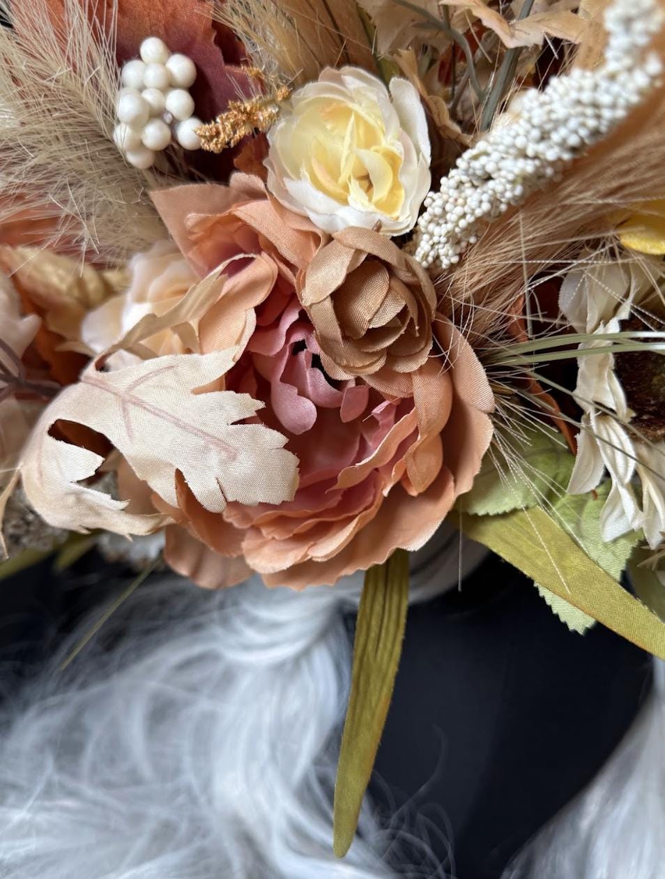 Ember Harvest Halo Crown, Fall Floral Halo, Seraphim Halo Crown, Autumn Crown, Fairy Crown, Ren Faire Costume, Photoshoot Prop
