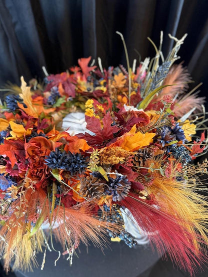 Autumn's Reign Halo Crown, Fall Floral Halo, Seraphim Halo Crown, Harvest Crown, Fairy Crown, Ren Faire Costume, Photoshoot Prop