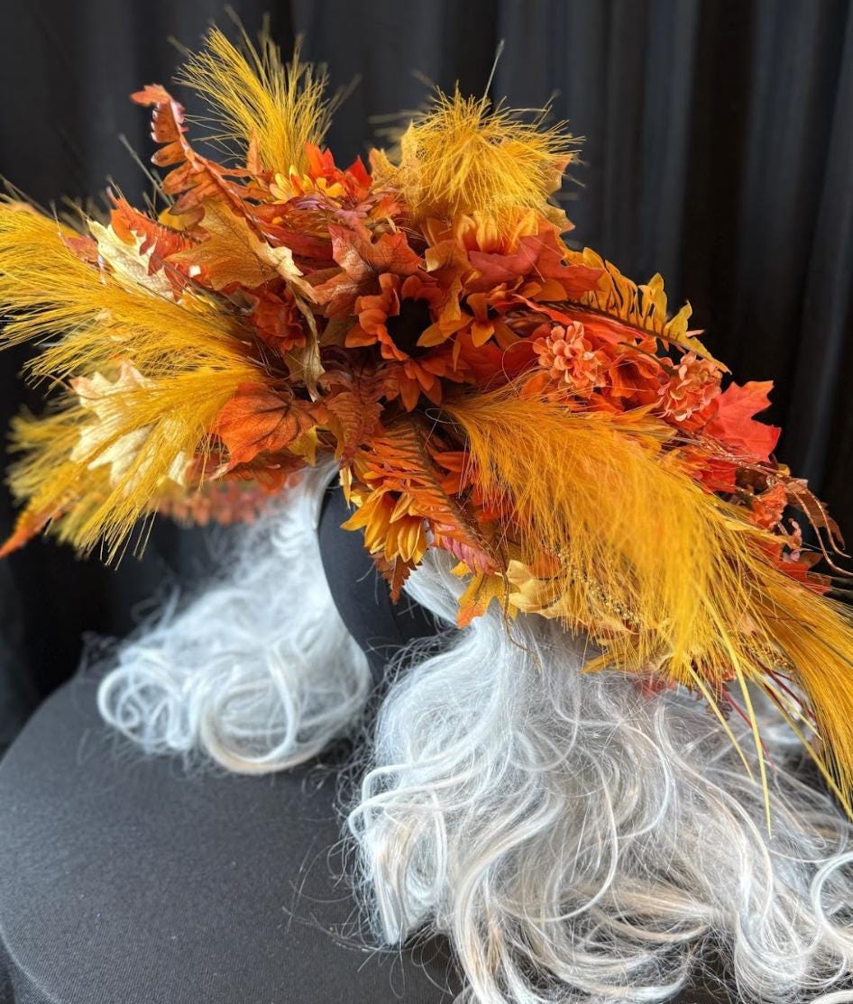 Infernal Harvest Seraphim Halo, Floral Halo Crown, Angel Halo Headpiece, Fairy Crown, Elven Tiara, Ren Faire Costume, Photoshoot Prop