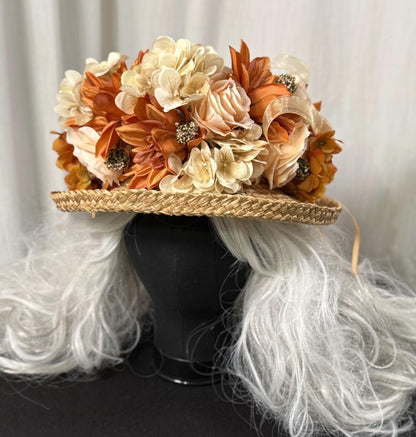 Amber Harvest Floral Garland | Flower Tiara, Flower Crown, Elven Princess Headpiece, Fairy-core, Ren Faire, Special Occasion Photoshoot