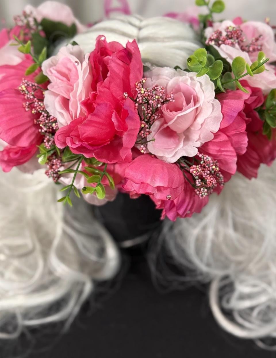 All Flushed Floral Garland  | Tiara, Flower Crown, Elven Headpiece, Fairy-core, Ren Faire, Special Occasion Photoshoot