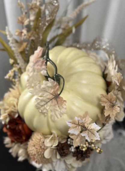 Harvest Moon Queen Fascinator, Pumpkin Crown, Autumn Headdress, Fall Festival Crown, Woodland Queen Headpiece, Ren Faire, Fantasy Photoshoot