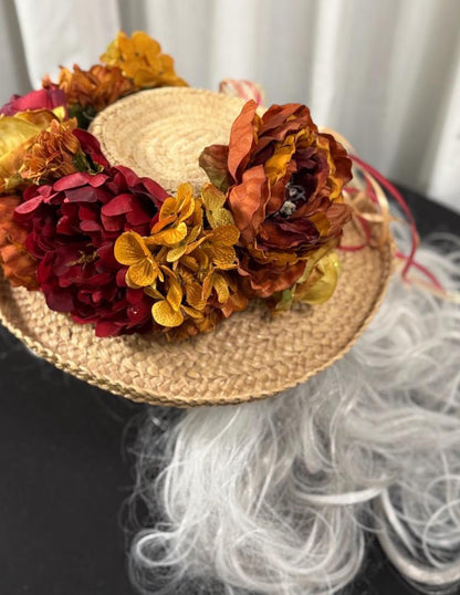 Harvest Ember Floral Garland | Tiara, Flower Crown, Elven Headpiece, Fairy-core, Ren Faire, Special Occasion Photoshoot