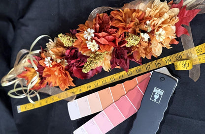 Solstice Fire Floral Garland | Tiara, Flower Crown, Elven Headpiece, Fairy-core, Ren Faire, Special Occasion Photoshoot