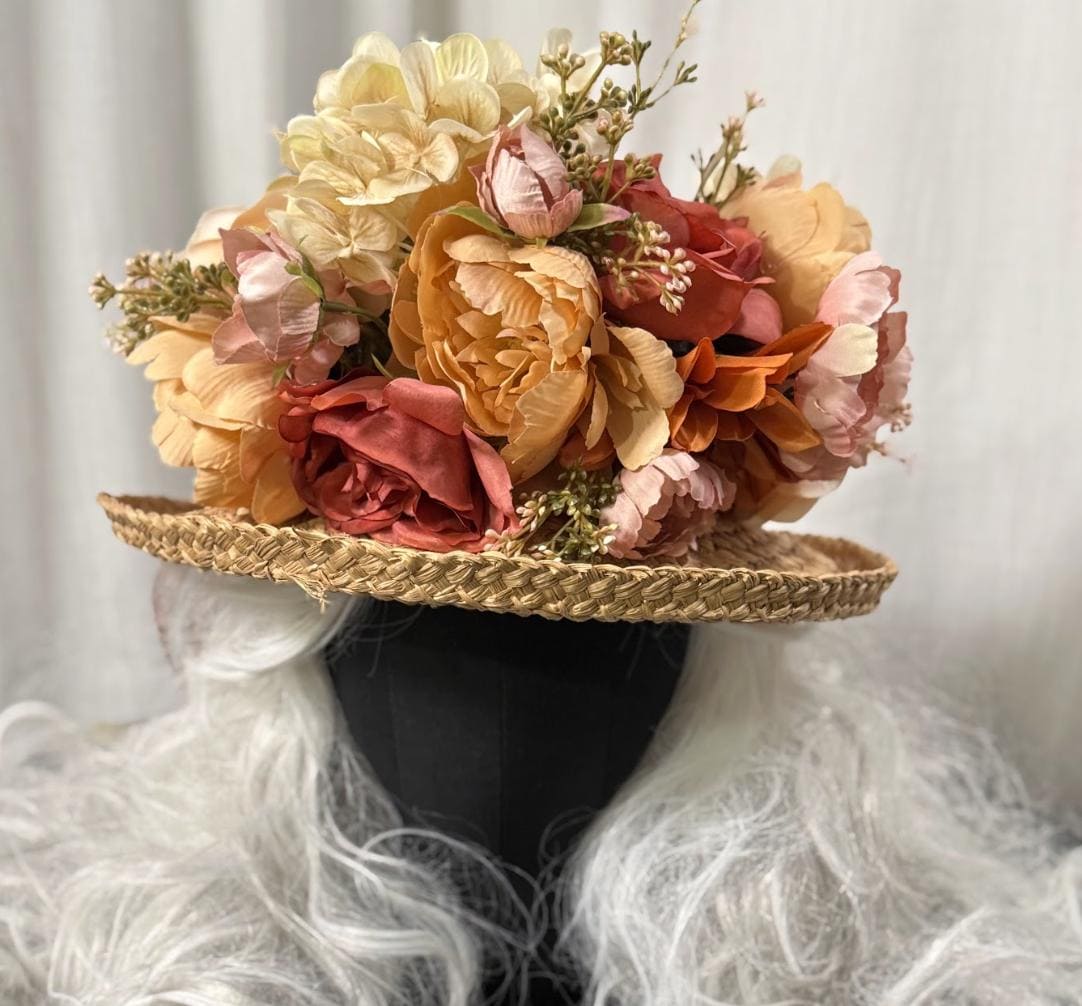 Golden Haze Floral Garland | Tiara, Flower Crown, Elven Headpiece, Fairy-core, Ren Faire, Special Occasion Photoshoot