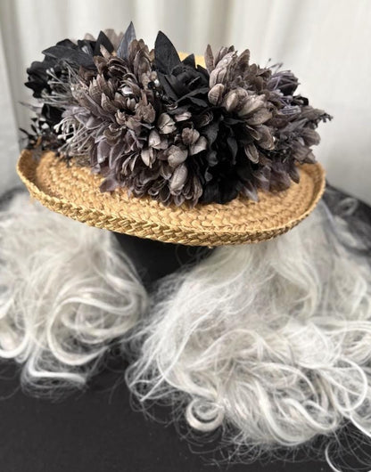 Midnight Thistle Floral Garland | Tiara, Flower Crown, Elven Headpiece, Fairy-core, Ren Faire, Special Occasion Photoshoot