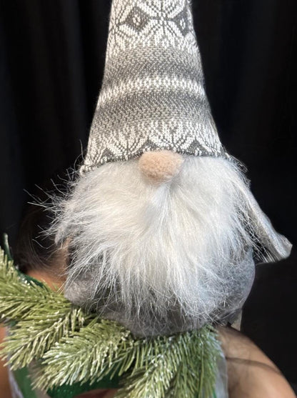 Hanging With My Gnomies Mask – Christmas Gnome Mask Green Glitter Masquerade – Whimsical Holiday Woodland Costume Mask