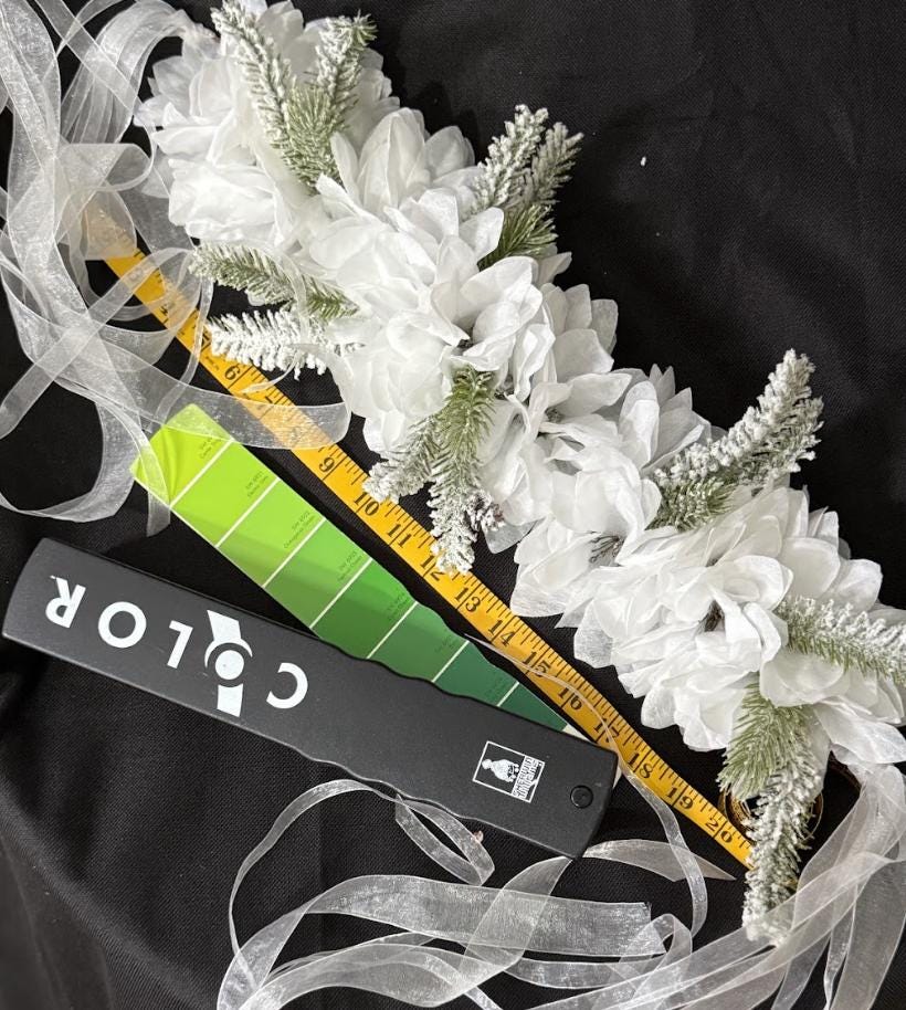 Winterborne Snowy Poinsettia Holiday Garland | White Christmas Crown, Ice Queen Halo, Winter Wedding Headpiece, Frosted Floral Tiara