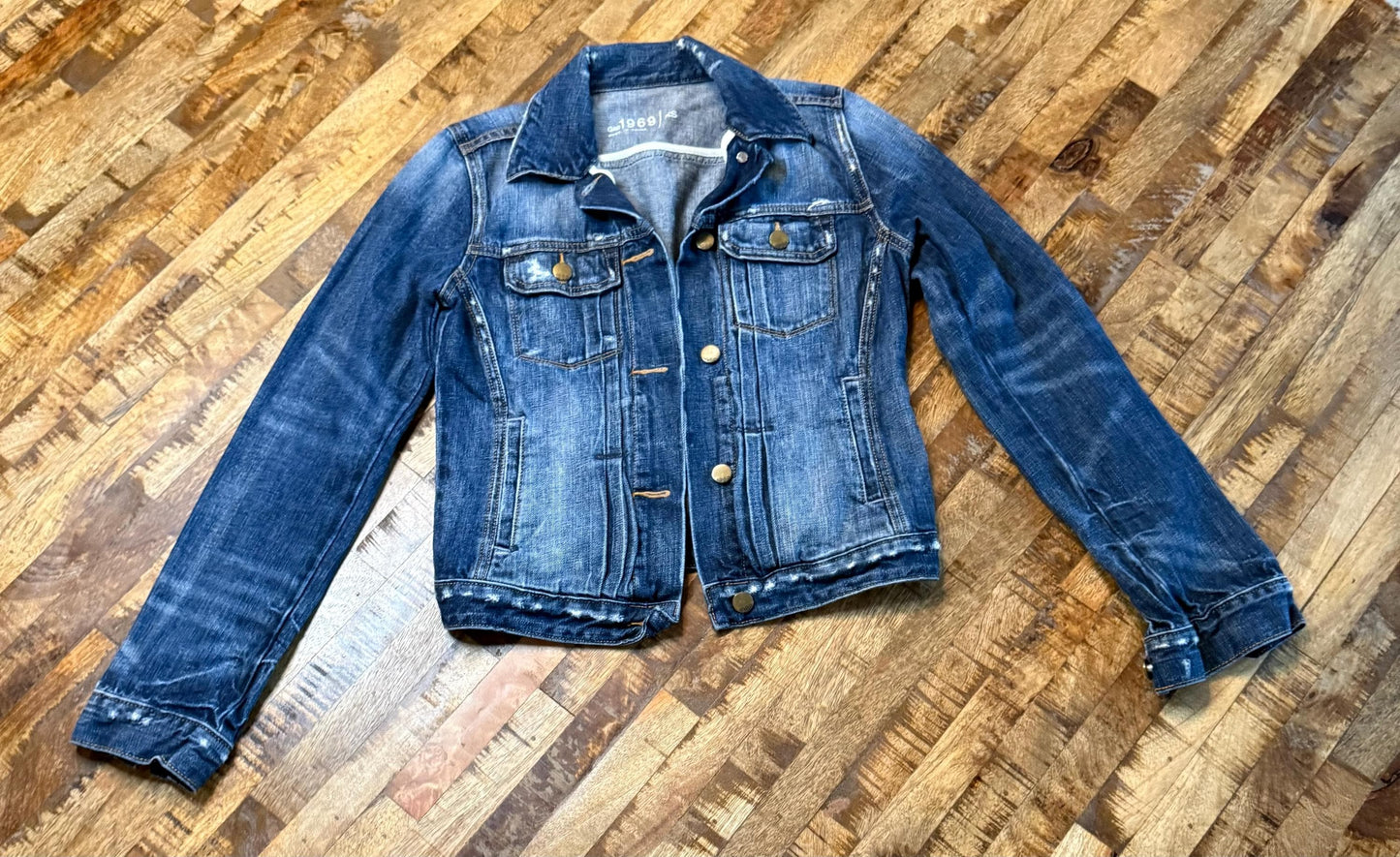 Vintage Denim Jacket - XS (GAP) - Forever in Blue Jeans - Second Life Denim