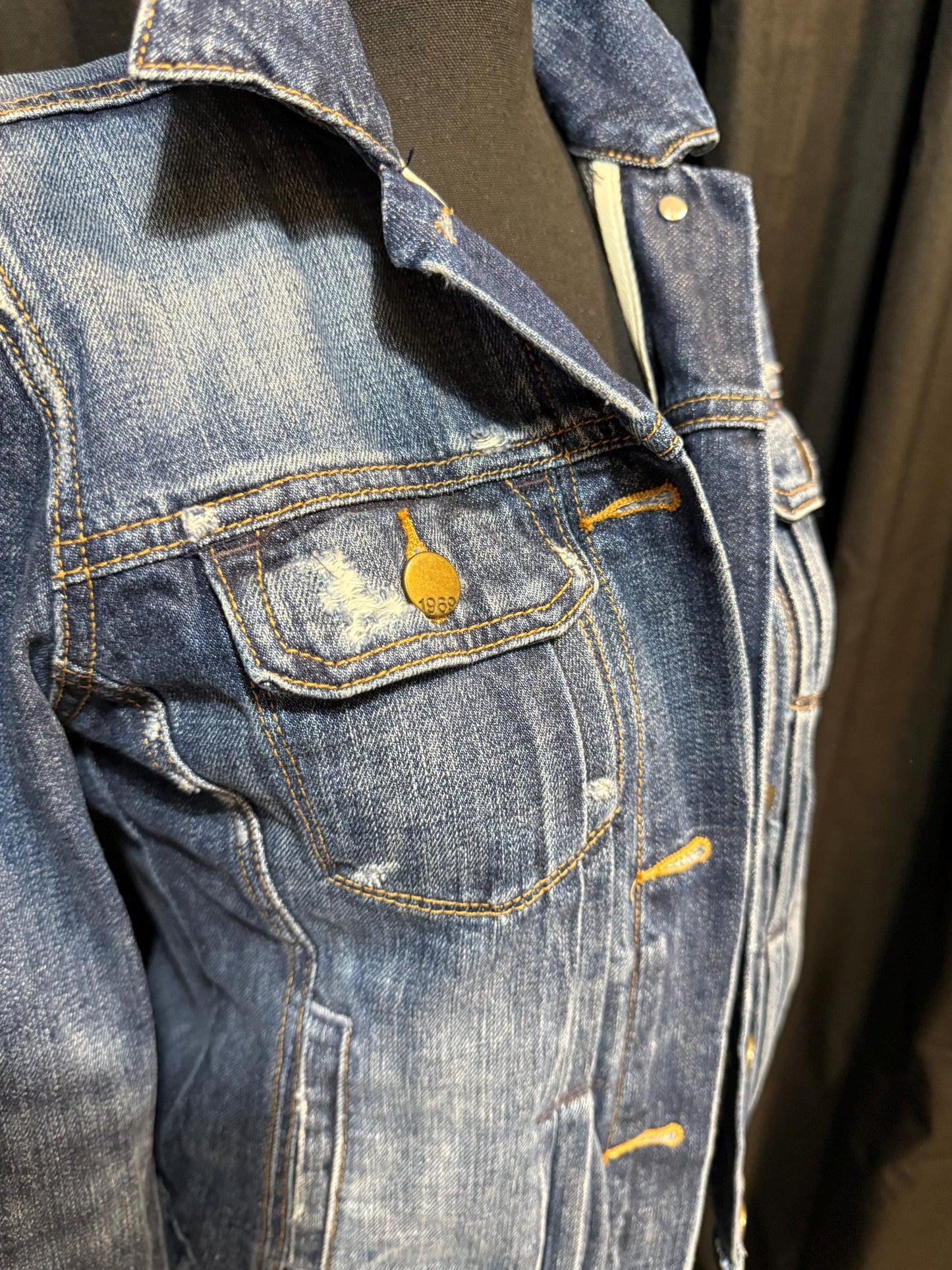 Vintage Denim Jacket - XS (GAP) - Forever in Blue Jeans - Second Life Denim