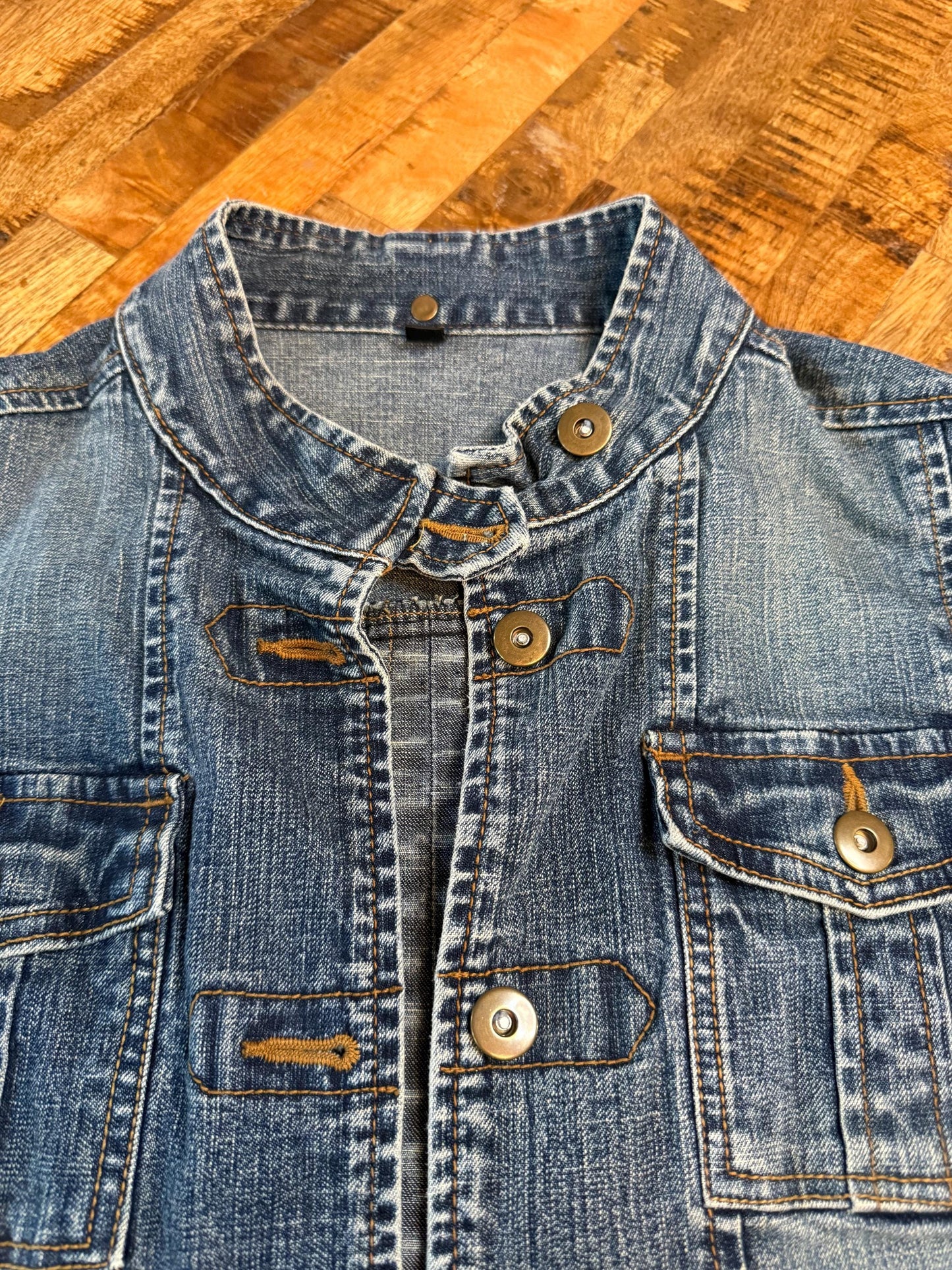 Vintage Denim Jacket L – Belted Women's Jean Jacket Medium Wash – Forever in Blue Jeans Inspo Closet