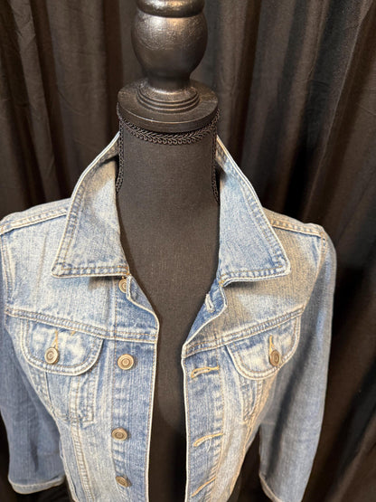 Vintage Denim Jacket S 2B BEBE – Light Wash Women's Jean Jacket – Forever in Blue Jeans Inspo Closet