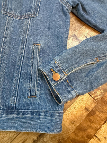 Vintage Denim Jacket S FOREVER21 – Medium Light Wash Women's Jean Jacket – Forever in Blue Jeans Inspo Closet