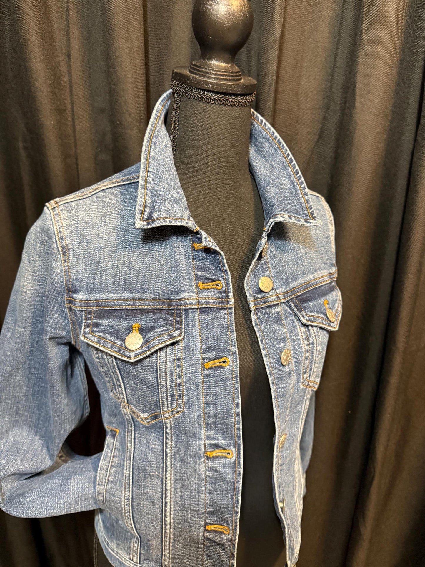 Vintage Denim Jacket XS JCREW – Dark Wash Women's Jean Jacket – Forever in Blue Jeans Inspo Closet