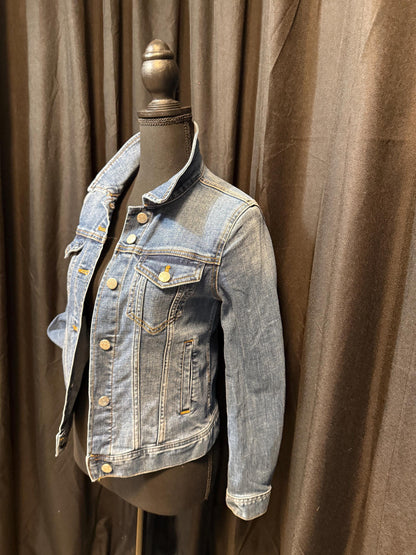 Vintage Denim Jacket XS JCREW – Dark Wash Women's Jean Jacket – Forever in Blue Jeans Inspo Closet