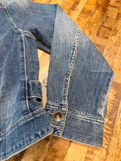 Vintage Denim Jacket 14 LANE BRYANT – Medium Wash Women's Jean Jacket – Forever in Blue Jeans Inspo Closet