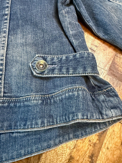 Vintage Denim Jacket 14 LANE BRYANT – Medium Wash Women's Jean Jacket – Forever in Blue Jeans Inspo Closet