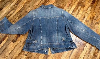 Vintage Denim Jacket 14 LANE BRYANT – Medium Wash Women's Jean Jacket – Forever in Blue Jeans Inspo Closet
