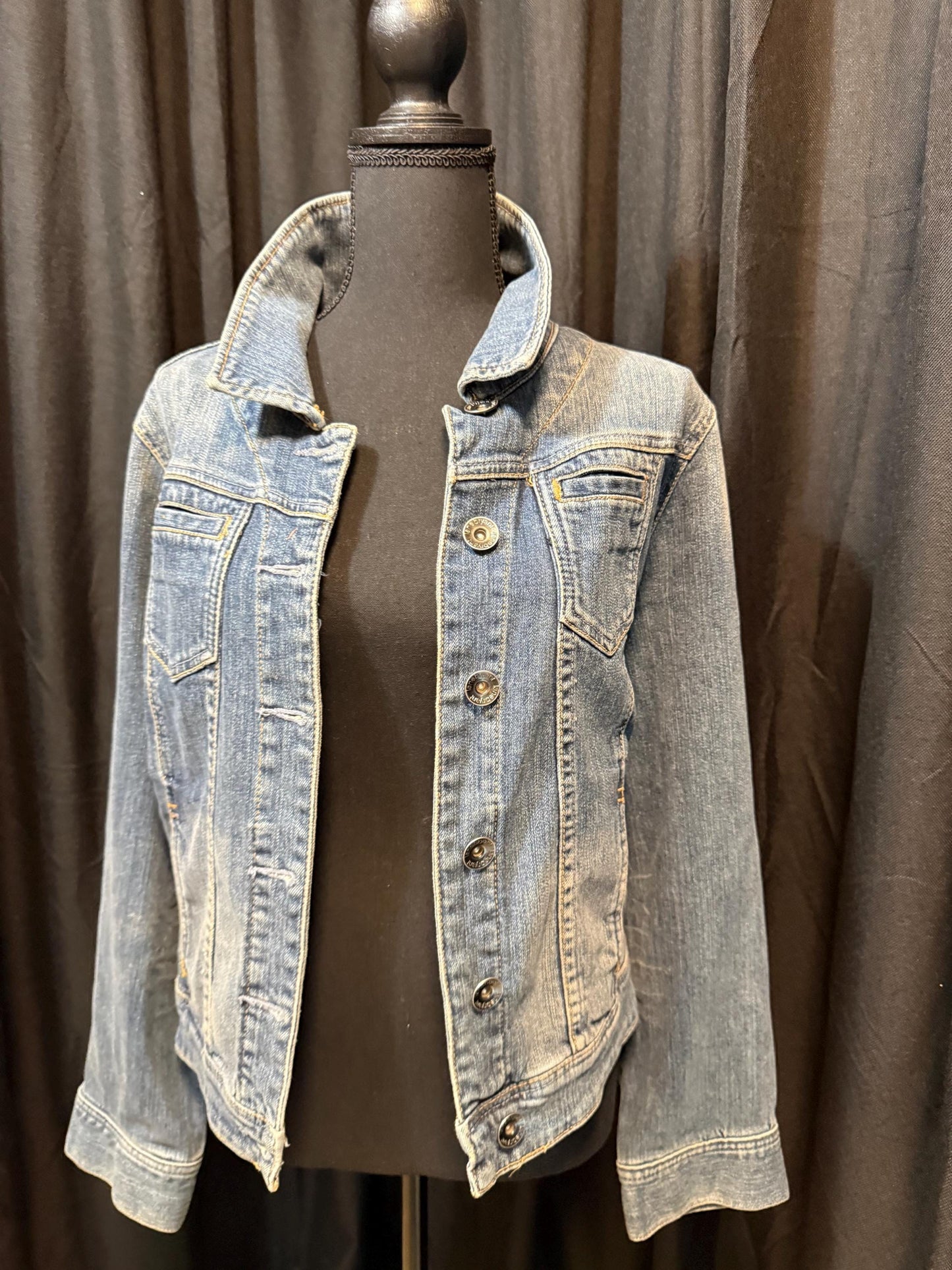 Vintage Denim Jacket 14 LANE BRYANT – Medium Wash Women's Jean Jacket – Forever in Blue Jeans Inspo Closet