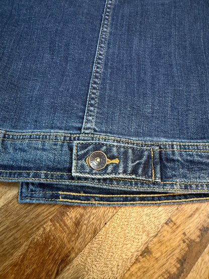 Vintage Denim Jacket XXL MERONA – Dark Wash Women's Stretch Jean Jacket – Forever in Blue Jeans Inspo Closet