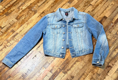 Vintage Denim Jacket S 2B BEBE – Light Wash Women's Jean Jacket – Forever in Blue Jeans Inspo Closet