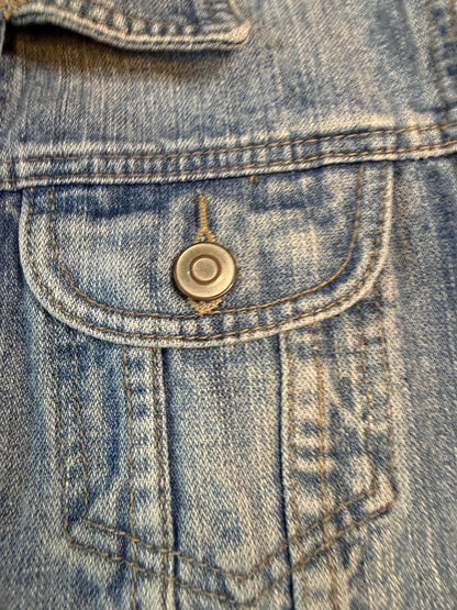 Vintage Denim Jacket S 2B BEBE – Light Wash Women's Jean Jacket – Forever in Blue Jeans Inspo Closet