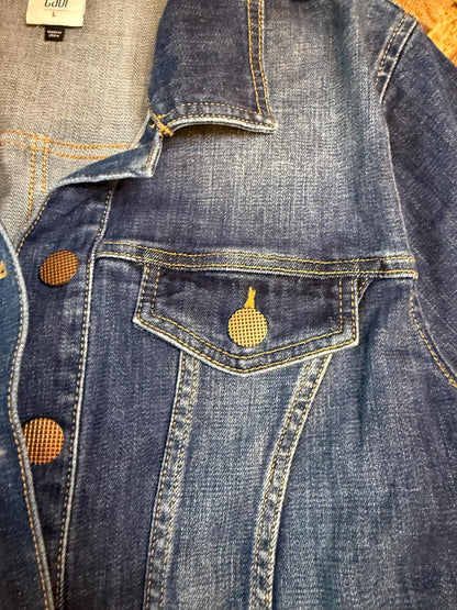 Vintage Denim Jacket L CABI – Belted Women's Jean Jacket Medium Dark Wash – Forever in Blue Jeans Inspo Closet