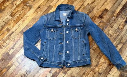 Vintage Denim Jacket XS JCREW – Dark Wash Women's Jean Jacket – Forever in Blue Jeans Inspo Closet