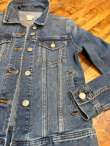Vintage Denim Jacket XS JCREW – Dark Wash Women's Jean Jacket – Forever in Blue Jeans Inspo Closet