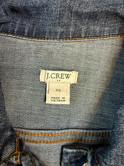 Vintage Denim Jacket XS JCREW – Dark Wash Women's Jean Jacket – Forever in Blue Jeans Inspo Closet