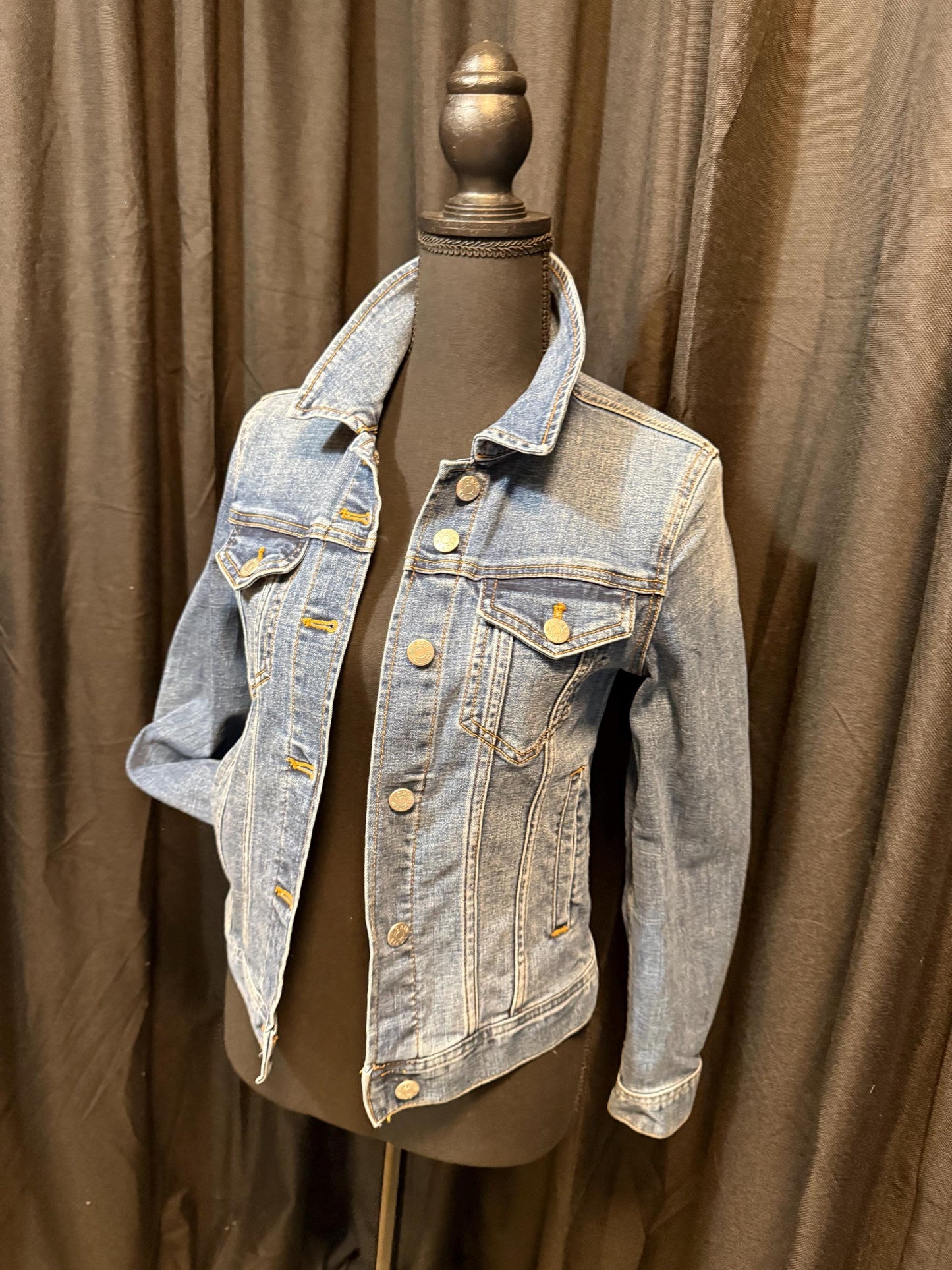 Vintage Denim Jacket XS JCREW – Dark Wash Women's Jean Jacket – Forever in Blue Jeans Inspo Closet