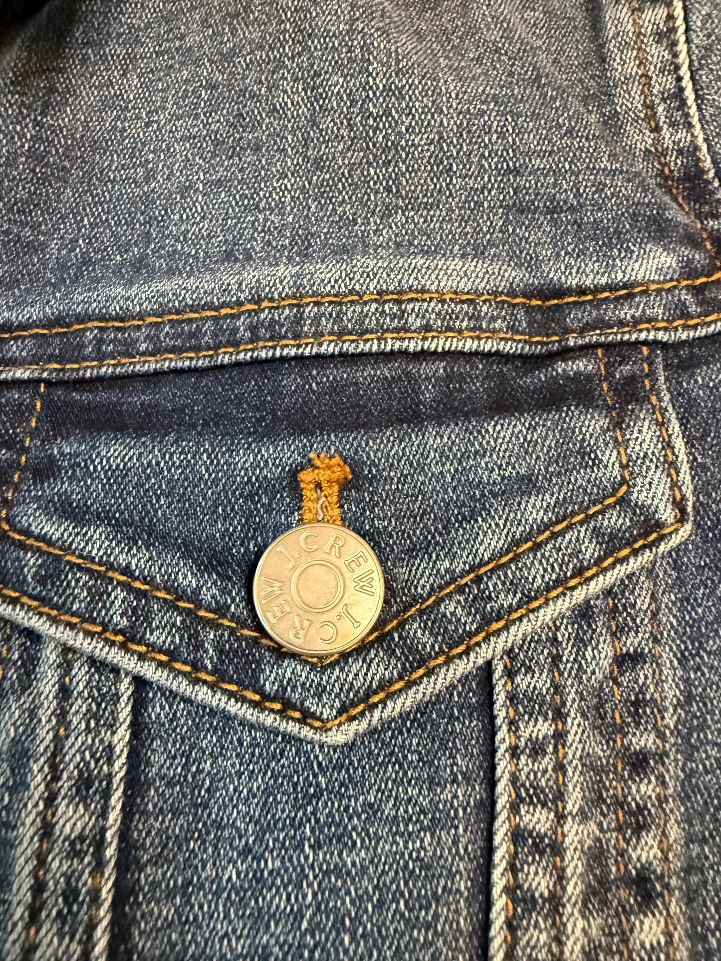 Vintage Denim Jacket XS JCREW – Dark Wash Women's Jean Jacket – Forever in Blue Jeans Inspo Closet
