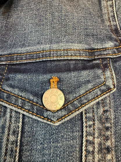 Vintage Denim Jacket XS JCREW – Dark Wash Women's Jean Jacket – Forever in Blue Jeans Inspo Closet