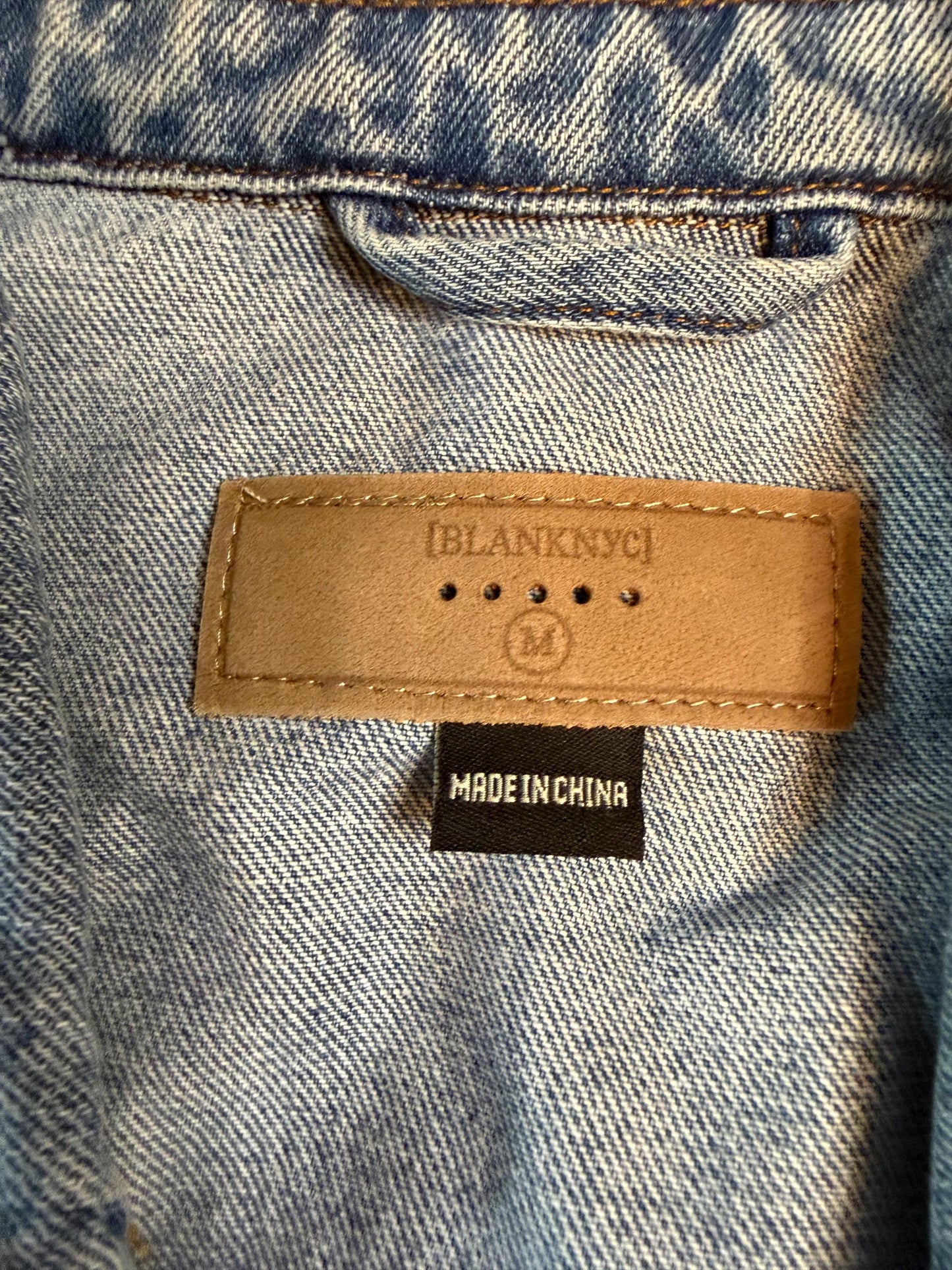 Vintage Denim Jacket M BLANK NYC – Light Wash Women's Jean Jacket – Forever in Blue Jeans Inspo Closet