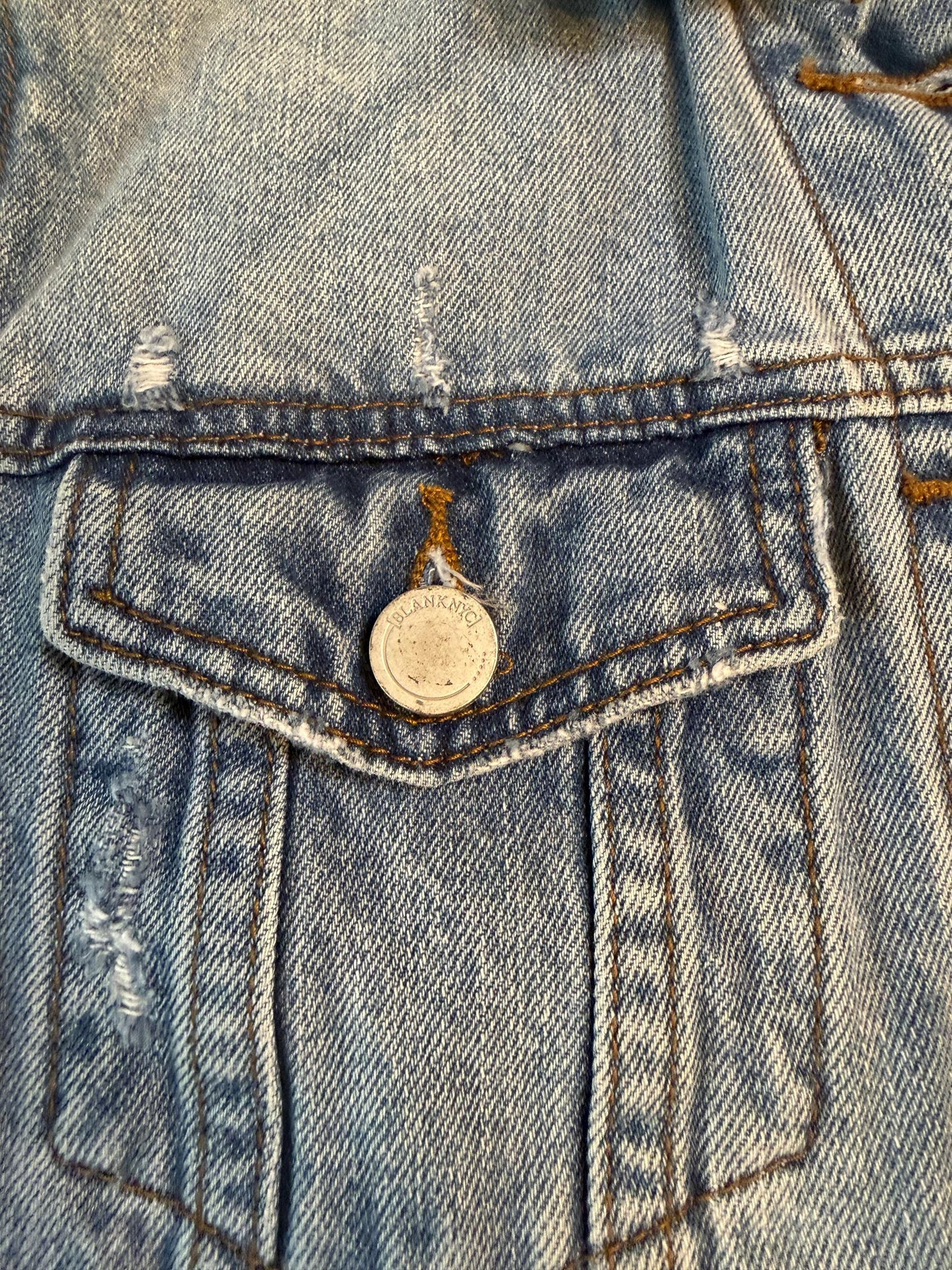 Vintage Denim Jacket M BLANK NYC – Light Wash Women's Jean Jacket – Forever in Blue Jeans Inspo Closet