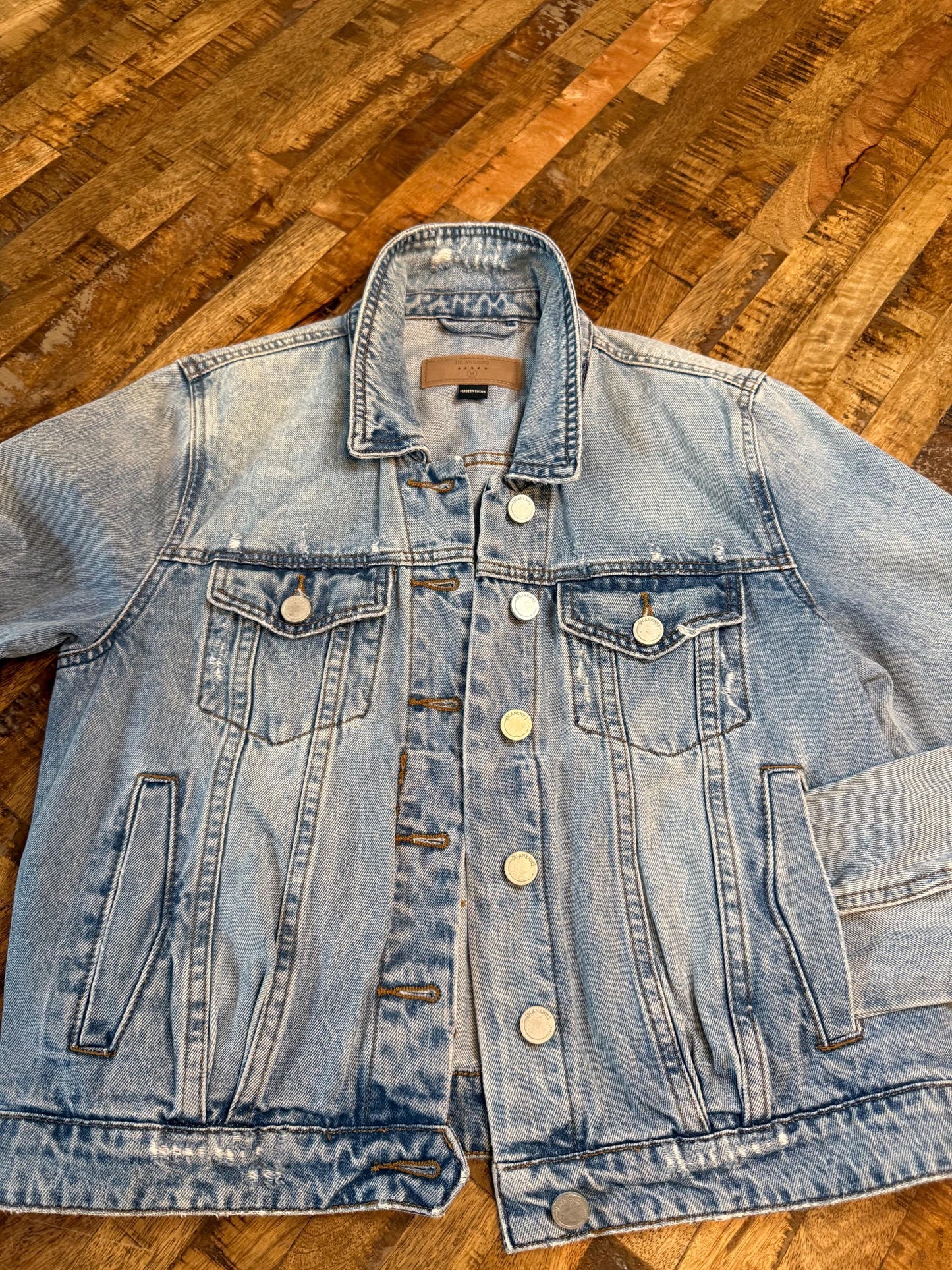 Vintage Denim Jacket M BLANK NYC – Light Wash Women's Jean Jacket – Forever in Blue Jeans Inspo Closet